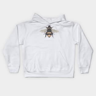 Bee, the gardener's friend. Buzzing! Kids Hoodie